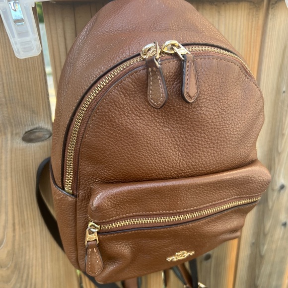 COACH Brown Backback - Picture 6 of 15